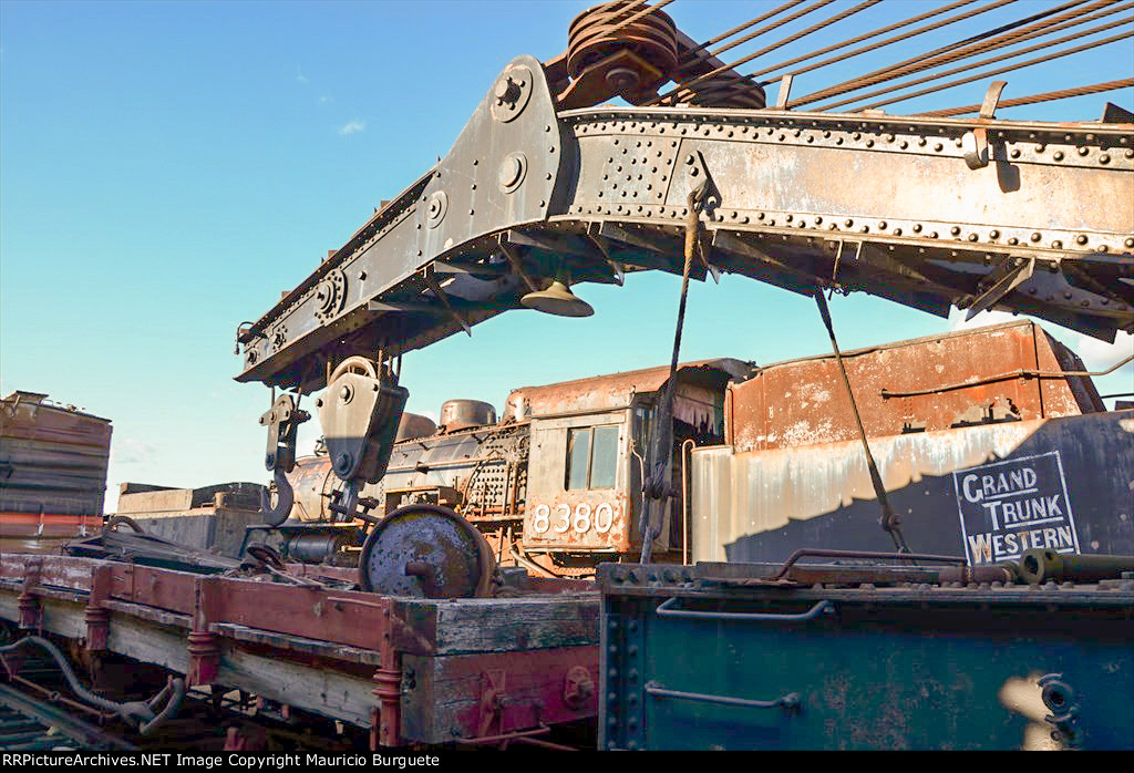 Grand Trunk Western 0-8-0 Steam Locomotive & Steam Crane